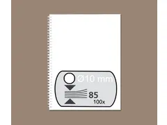 Draadrug Fellowes 10mm 34-rings A4 wit 100stuks