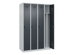 locker voor scheiding van kleding,HxBxD 1850x1200x500mm,4vak