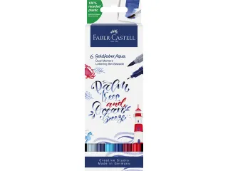Duo aquarelmarker Faber-Castell Goldfaber etui 6 stuks Jungle kleur nr - 3