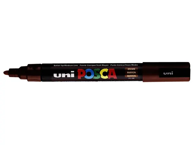 Verfstift Posca PC5M Medium Punt 1,8-2,5mm Bruin
