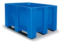Stapelcontainer Pe Hxbxd 760x1200x1000mm 610 Liter 3Sledepoten Blauw