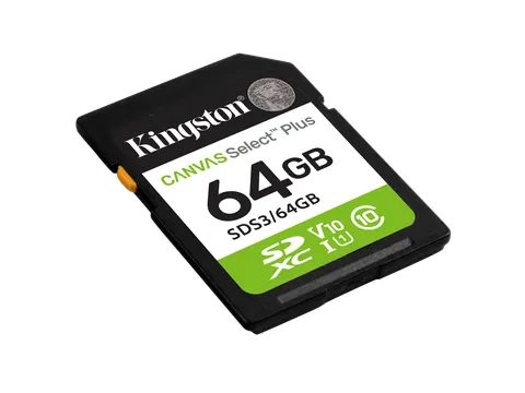 64GB SDXC Canvas Select Plus Gen3 100MB/s C10 UHS-I U1 V10