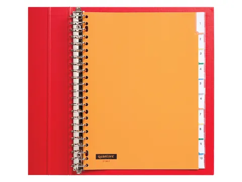 Tabbladen Quantore A4 23-Gaats 10-Delig Met Venster Assorti Pp