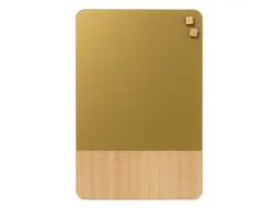 Glasmagneetbord Naga 40x60cm goud/eiken afgeronde hoeken
