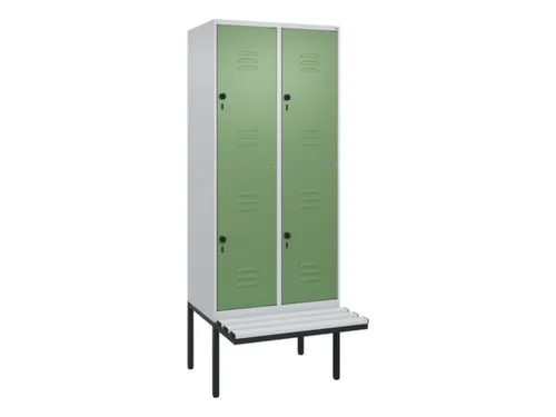 Dubbeldekse dekenkist,HxBxD 2120x800x815mm,2x2vak.,vak B 400mm