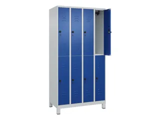 dubbeldekse locker,HxBxD 1950x1000x500mm,4x2vak.,vak B 250mm - 2