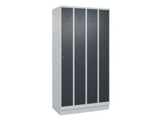locker,HxBxD 1950x1000x500mm,4vak,vak B 250mm,cil.-slot,sokkel - 1