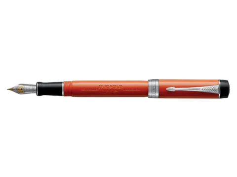Vulpen Parker Duofold Classic Vintage big red lacquer 18k CT medium