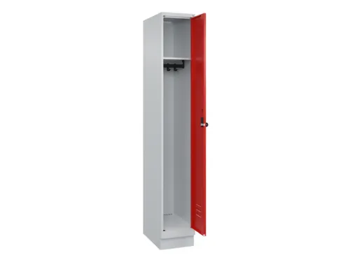 locker,HxBxD 1950x300x500mm,1vak,vak B 300mm,draaigrendel,sokkel