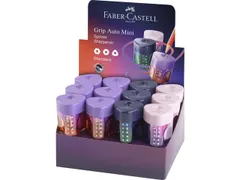 Puntenslijper Faber-Castell Grip mini Flow Edition display 24 stuks