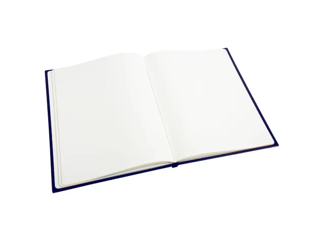 Livre d'or Balacron avec titre 140 pages blanches - 21x19 cm vertical