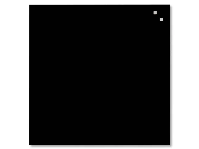 Glasmagneetbord Naga 45x45cm zwart