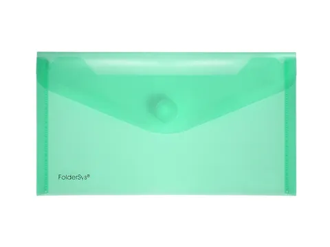 Enveloptas Foldersys 120x220mmPP transp groen