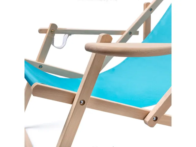 Strandstoel Relax Comfort beukenhout te personaliseren met print