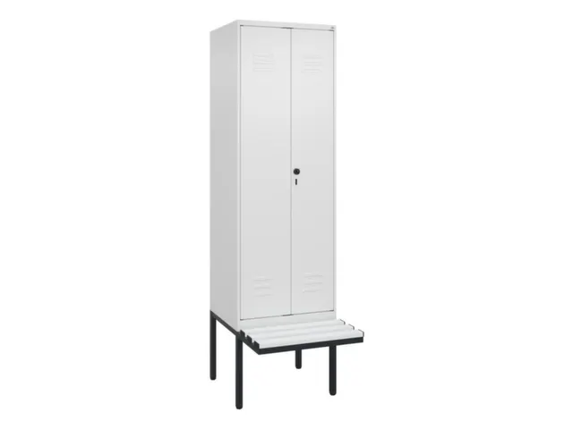 locker voor scheiding van kleding,HxBxD 2120x600x815mm,2vak