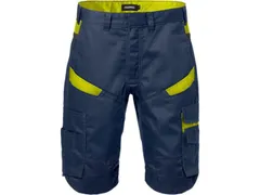 Fristads 2562 STFP short voor P/COT marineblauw/geel maat C54 per stuk