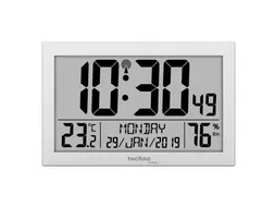 Digitale wandklok Technoline WS 8016 225x143x24mm zilver
