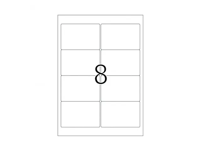 HERMA 10308 Verwijderbare etiketten A4 96x63,5mm Wit 800 stuks