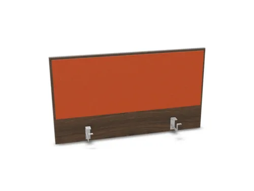 opzetpaneel bureaua anbouw achter NV bruin hickory oranje 1000mm