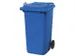 poubelle,240l,HxlxP 1075x580x730mm,couvercle bleu,corps PE bleu,2roues