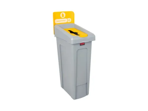 Slim Jim Recyclingstation 87 Liter Geel PMD Inwerpopening