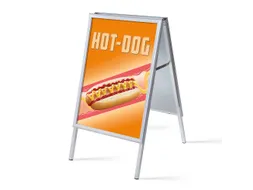 Stoepbord A1 complete set met print "Hot-dog"