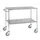Serveerwagen,Draagverm. 200Kg,2Etage(S),Houten Legbordetage