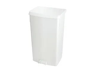 Pedaalemmer met zakhouder Wit 60 liter - 1