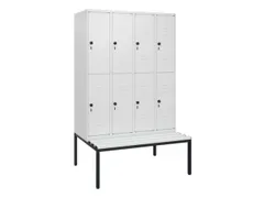 Dubbeldekse dekenkist,HxBxD 1950x1200x815mm,4x2vak.,vak B 300mm