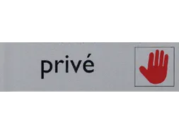 Infobord pictogram Privé 165x44mm