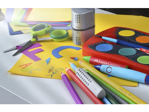 Puntenslijper Faber-Castell 2001 trio grip zilver