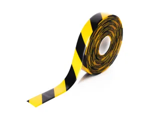 vloermarkeertape,PVC,geel/zwart,band LxB 30mx50mm - 1