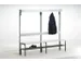 banc-patère,HxLxP 1670x2000x375mm,barres alu,RAL7016
