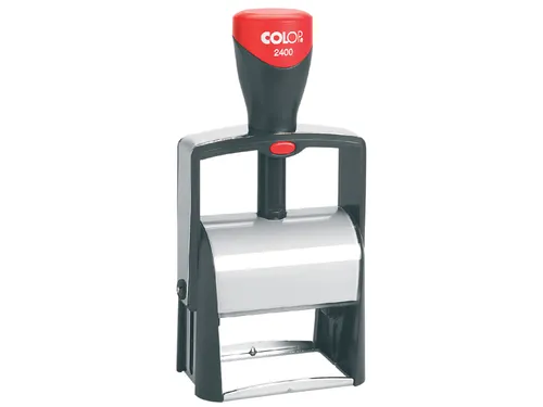 Tekststempel Colop 2400 +bon 6regels 58x27mm zwart