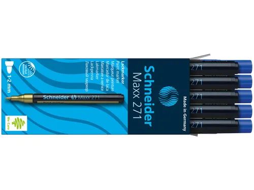 Lakmarker Schneider Maxx 271 1-2mm Blauw