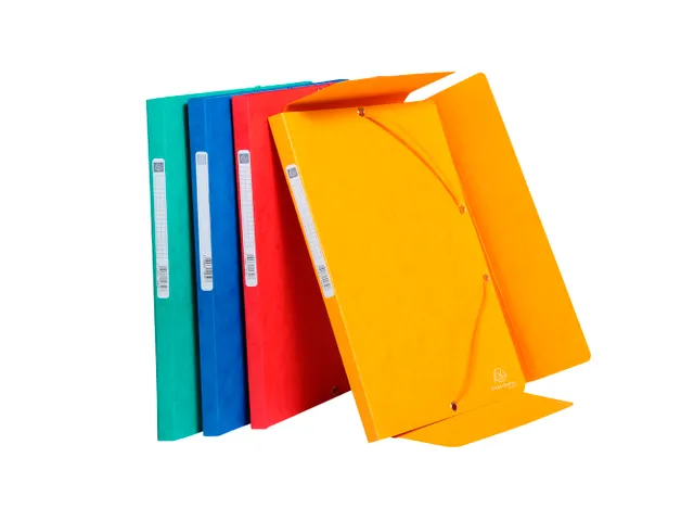 Elastomap 3 kleppen "Scotten" in glanskarton 400gm² A4 Assorti