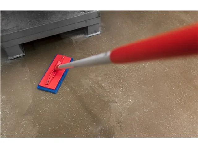 Schuurspons Vikan zacht 115x245x25mm blauw nylon