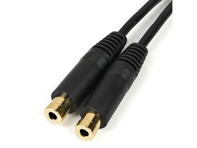 15cm Stereo Splitterkabel Y-adapter 3,5mm M naar 2x 3,5mm F