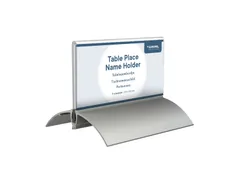 Europel Tafelnaambordje 52 x 100 mm 2 stuks Acryl/Aluminium