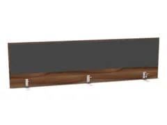 opzetpaneel bureau aanbouw achter NP-tiepolo nut antraciet 2000mm