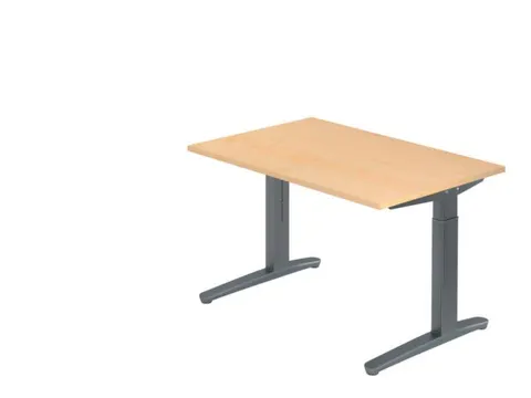 In hoogte verstelbaar bureau,HxBxD 680-850x1200x800mm,blad esdoorn