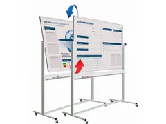 Kantelbord Whiteboard Dubbelzijdig Bedrukt 90x120cm Staal alu-profiel