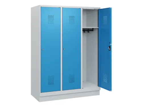 schoollocker,HxBxD 1630x1200x500mm,3vak,vak B 400mm,cil.-slot,sokkel