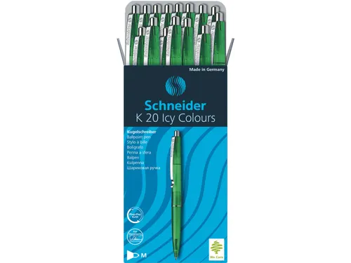 Balpen K20 Icy Colours, medium penpunt, groen