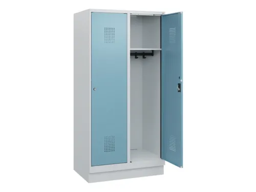 schoollocker,HxBxD 1630x800x500mm,2vak,vak B 400mm,cil.-slot,sokkel
