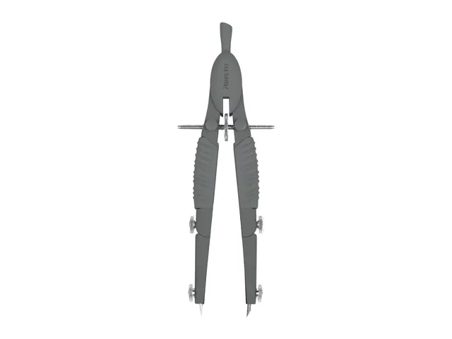 Compas à réglage Aristo Topline Gris mat