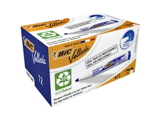 Viltstift Bic Velleda 1701 whiteboard rond large blauw - 4