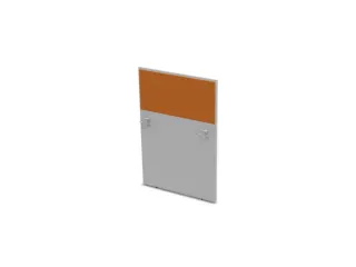 baliepaneel,v. bureau,aanbouw rechts,B 800mm,MP-lichtgrijs,BN3005-geel - 1