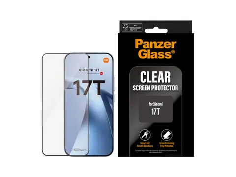 PanzerGlass Screen Protector Xiaomi 17T | Ultra-Wide Fit, Xiaomi, X
