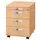 mobiel ladeblok,HxBxD 590x428x560mm,3lade(n),Gestreepte greep